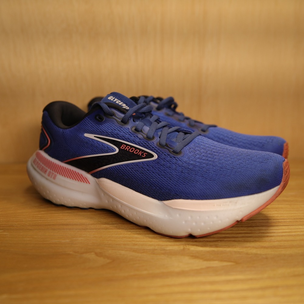 Brooks Glycerin GTS 21 Womens Running Shoes Blue Pink 1204091B496 Size 9.5